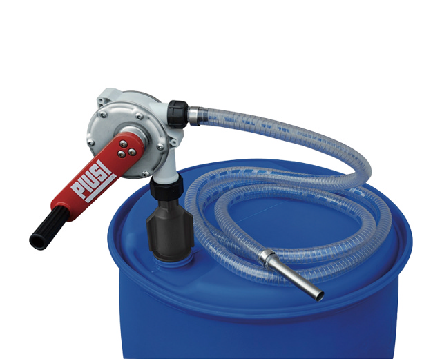 Crank pump with hose 200 L Drum