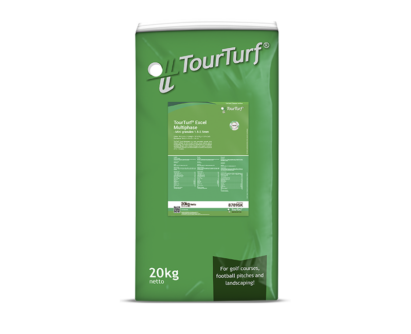 TourTurf® Excel Multiphase  18-4-8 + 1% MgO (Tee Grade)