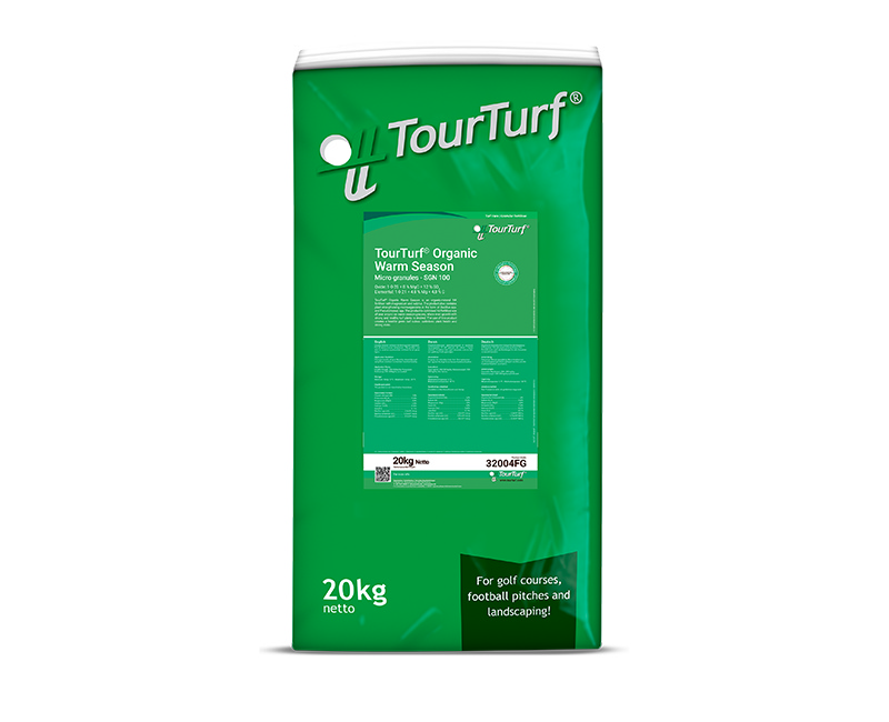 TourTurf® Organic Warm Season 1-0-25 + 8% MgO (Greens Grade)