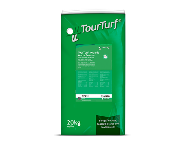 TourTurf® Organic Warm Season 1-0-25 + 8% MgO (Greens Grade)