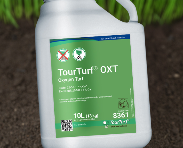 TourTurf® Thatch-Less® OXT Oxygen Turf  22-0-0 + 7% CaO