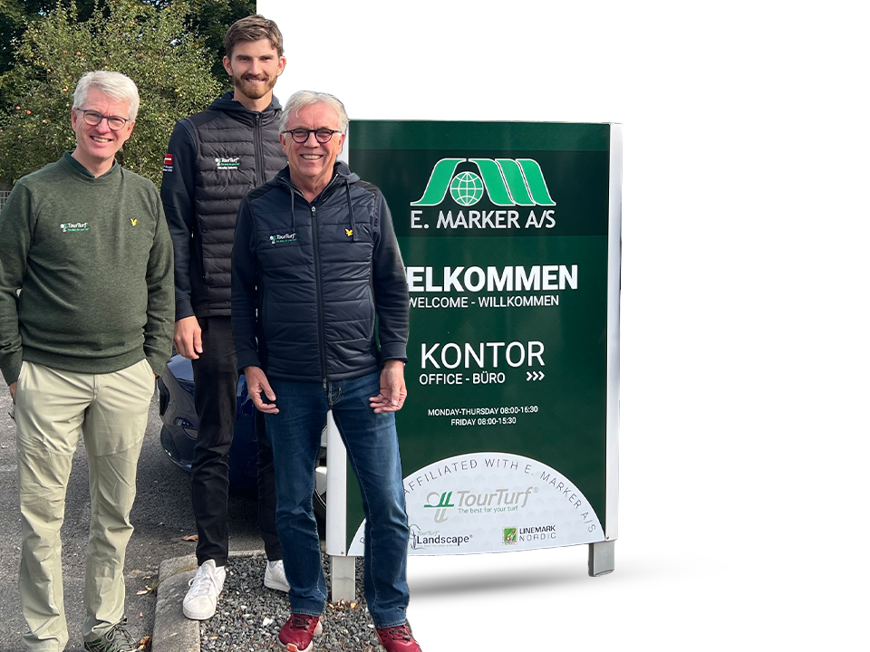 TourTurf® Student of the year 2025 winner - Nicolaj Søberg at the E. Marker A/S office in Padborg